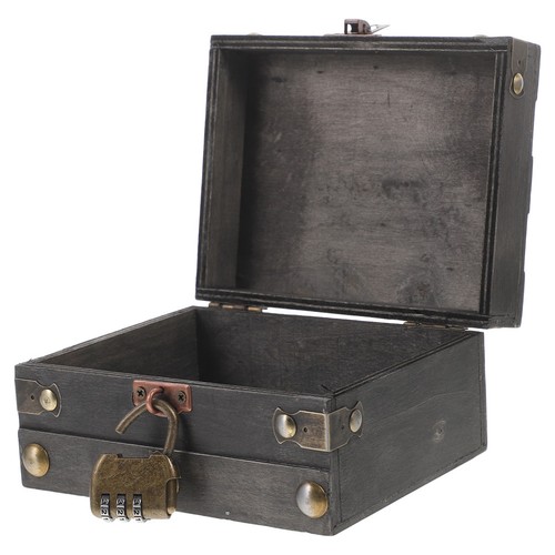 Vintage wooden treasure chest - wooden,