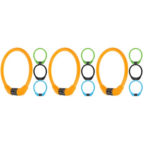 Steel cable bike lock with - steel,